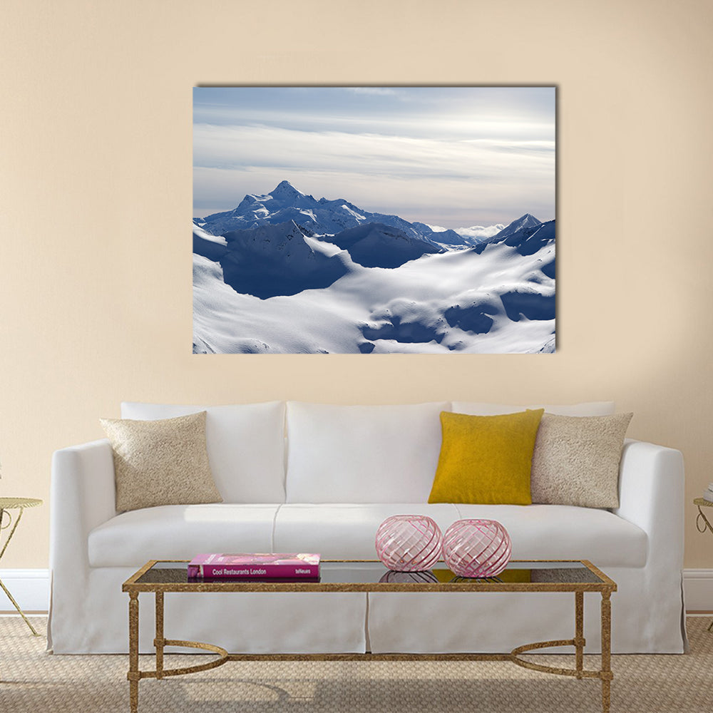 Caucasus Mountains. View from Elbrus Multi panel canvas wall art