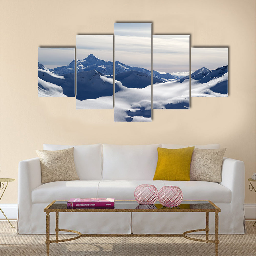 Caucasus Mountains. View from Elbrus Multi panel canvas wall art