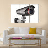 Security camera on white background. Isolated 3D image Multi panel canvas wall art