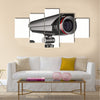 Security camera on white background. Isolated 3D image Multi panel canvas wall art