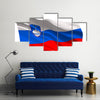 Slovenia national flag icon Multi panel canvas wall art