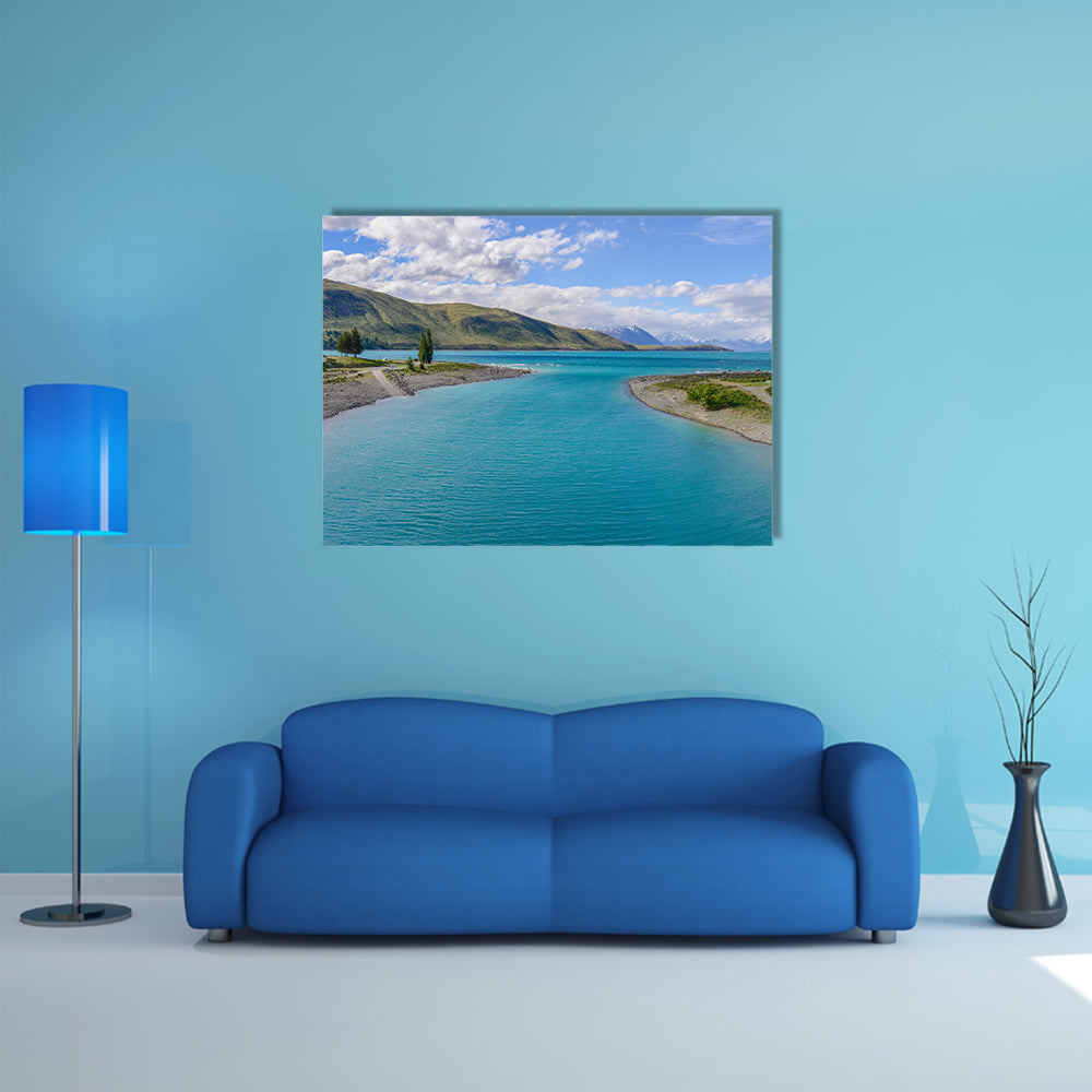 Lake Tekapo In New Zealand Multi Panel Canvas Wall Art