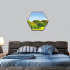 Chocolate Hills. Bohol, Philippines hexagonal canvas wall art