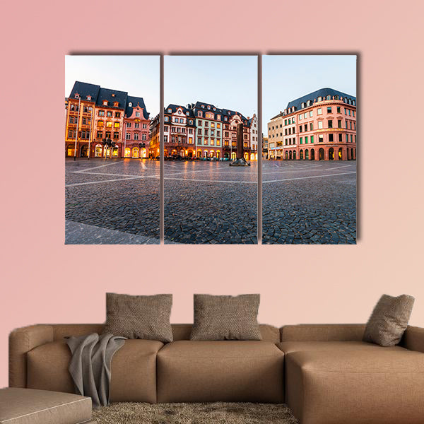 The market square in the old town of Mainz, Germany wall art