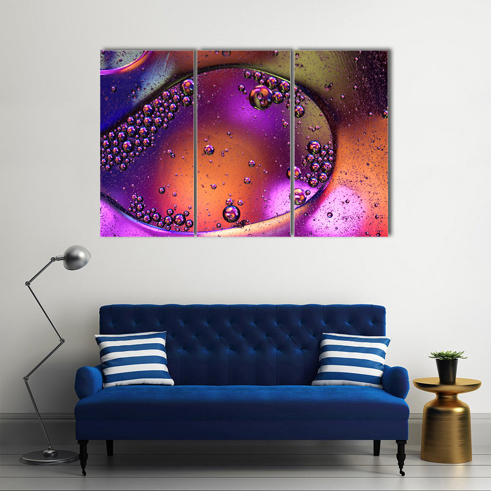 The Colonization Of Mars In Cosmic Galaxy Multi Panel Canvas Wall Art