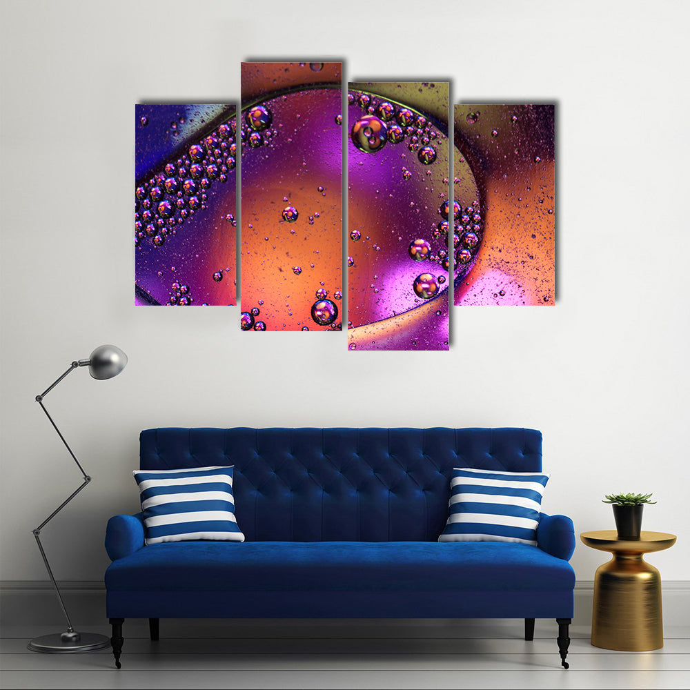 The Colonization Of Mars In Cosmic Galaxy Multi Panel Canvas Wall Art