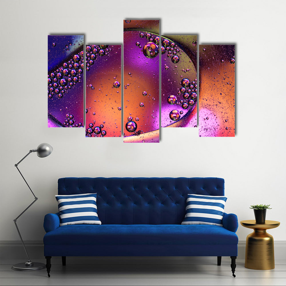 The Colonization Of Mars In Cosmic Galaxy Multi Panel Canvas Wall Art