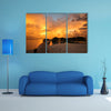 A View of The Vilamendhoo Island At The Water Bungalows, Indian Ocean, Maldives Multi Panel Canvas Wall Art