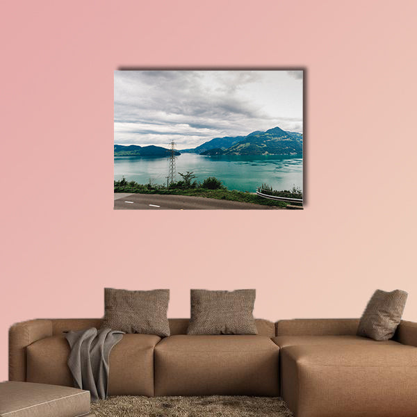 Lucerne lake vierwaldstaettersee Swiss landscape multi panel canvas wall art