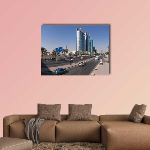 King Fahd Road, in scene multi panel canvas wall art