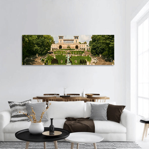 L'Orangerie in Sanssouci park, in summer Panoramic canvas Wall Art