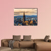 Germany, winter sunset over Freiburg im Breisgau wall art