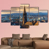 Germany, winter sunset over Freiburg im Breisgau wall art