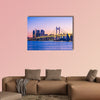 Gwangan Bridge and Haeundae at Sunrise, Busan City, South Korea multi panel canvas wall art