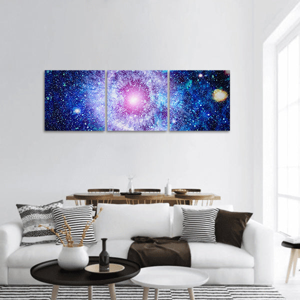 Dark night sky full of stars panoramic canvas wall art