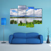 A small lake inside Ngorongoro crater, Tanzania, Africa multi panel canvas wall art