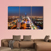 Riyadh skyline at night multi panel canvas wall art