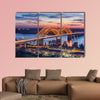 Memphis, Tennessee, USA at Hernando de Soto Bridge multi panel canvas wall art