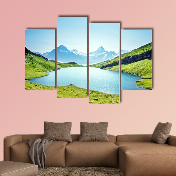 Schreckhorn and Wetterhorn from Bachalpsee Lake, Switzerland, wall art