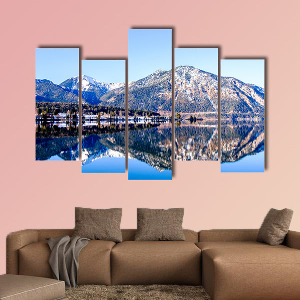 Walchensee Lake in Bavaria, Germany multi panel canvas wall art
