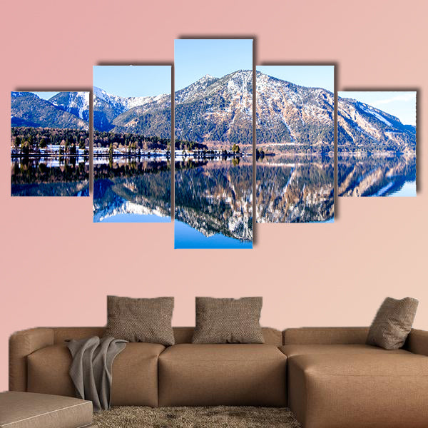 Walchensee Lake in Bavaria, Germany multi panel canvas wall art
