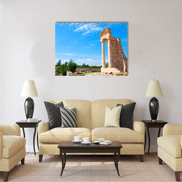 Ruins of the Sanctuary of Apollo Hylates Multi Panel Canvas Wall Art