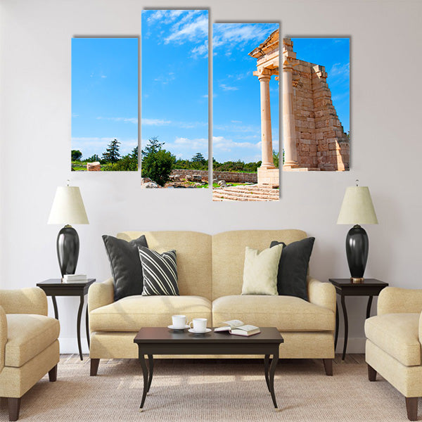 Ruins of the Sanctuary of Apollo Hylates Multi Panel Canvas Wall Art