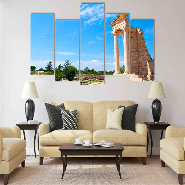 Ruins of the Sanctuary of Apollo Hylates Multi Panel Canvas Wall Art