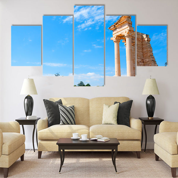 Ruins of the Sanctuary of Apollo Hylates Multi Panel Canvas Wall Art