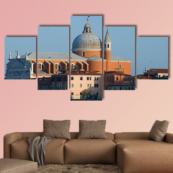 View of the Il Redentore church on the Giudecca island. Venice, Italy
