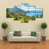 Typical Macedonian Fishing Village On The Shore Of Lake Ohrid, Macedonia, Multi Panel Canvas Wall Art