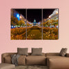 Night Prague, Czech Republic multi panel canvas wall art