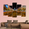 Night Prague, Czech Republic multi panel canvas wall art