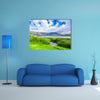 Beautiful view of some typical plants in the beautiful Yahuarcocha Lake, multi panel canvas wall art