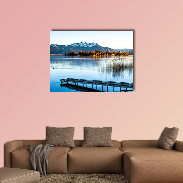 Famous chiemsee lake in Bavaria multi panel canvas wall art