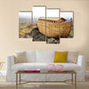 Noah's Ark model multi panel canvas wall art