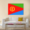 Eritrea Flag Vector Icon Illustration Multi Panel Canvas Wall art