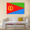 Eritrea Flag Vector Icon Illustration Multi Panel Canvas Wall art