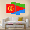 Eritrea Flag Vector Icon Illustration Multi Panel Canvas Wall art