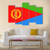 Eritrea Flag Vector Icon Illustration Multi Panel Canvas Wall art