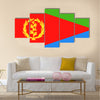 Eritrea Flag Vector Icon Illustration Multi Panel Canvas Wall art