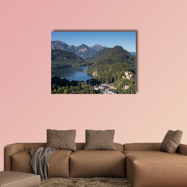 Castle Hohenschwangau in the Bavarian Alps, Fuessen, Bavaria, Germany wall art