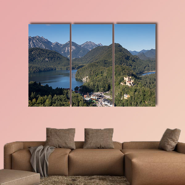 Castle Hohenschwangau in the Bavarian Alps, Fuessen, Bavaria, Germany wall art