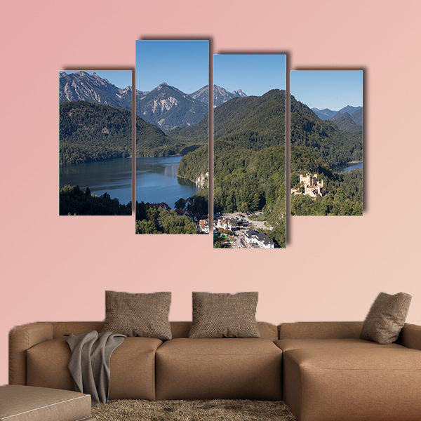 Castle Hohenschwangau in the Bavarian Alps, Fuessen, Bavaria, Germany wall art
