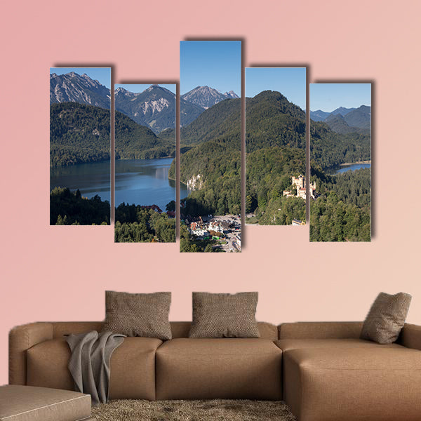 Castle Hohenschwangau in the Bavarian Alps, Fuessen, Bavaria, Germany wall art
