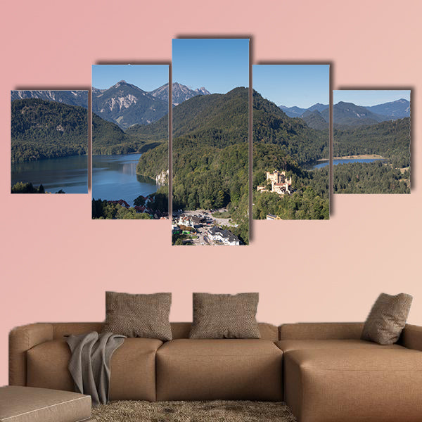 Castle Hohenschwangau in the Bavarian Alps, Fuessen, Bavaria, Germany wall art