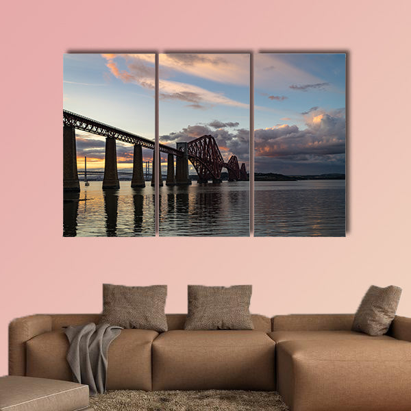 Forth Rail Bridge, Firth of Forth, South Queens ferry multi panel canvas wall art