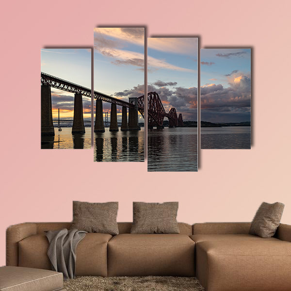Forth Rail Bridge, Firth of Forth, South Queens ferry multi panel canvas wall art
