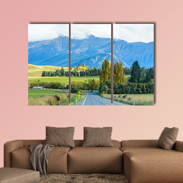 Road to South New Zealand multi panel canvas wall art