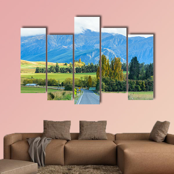 Road to South New Zealand multi panel canvas wall art